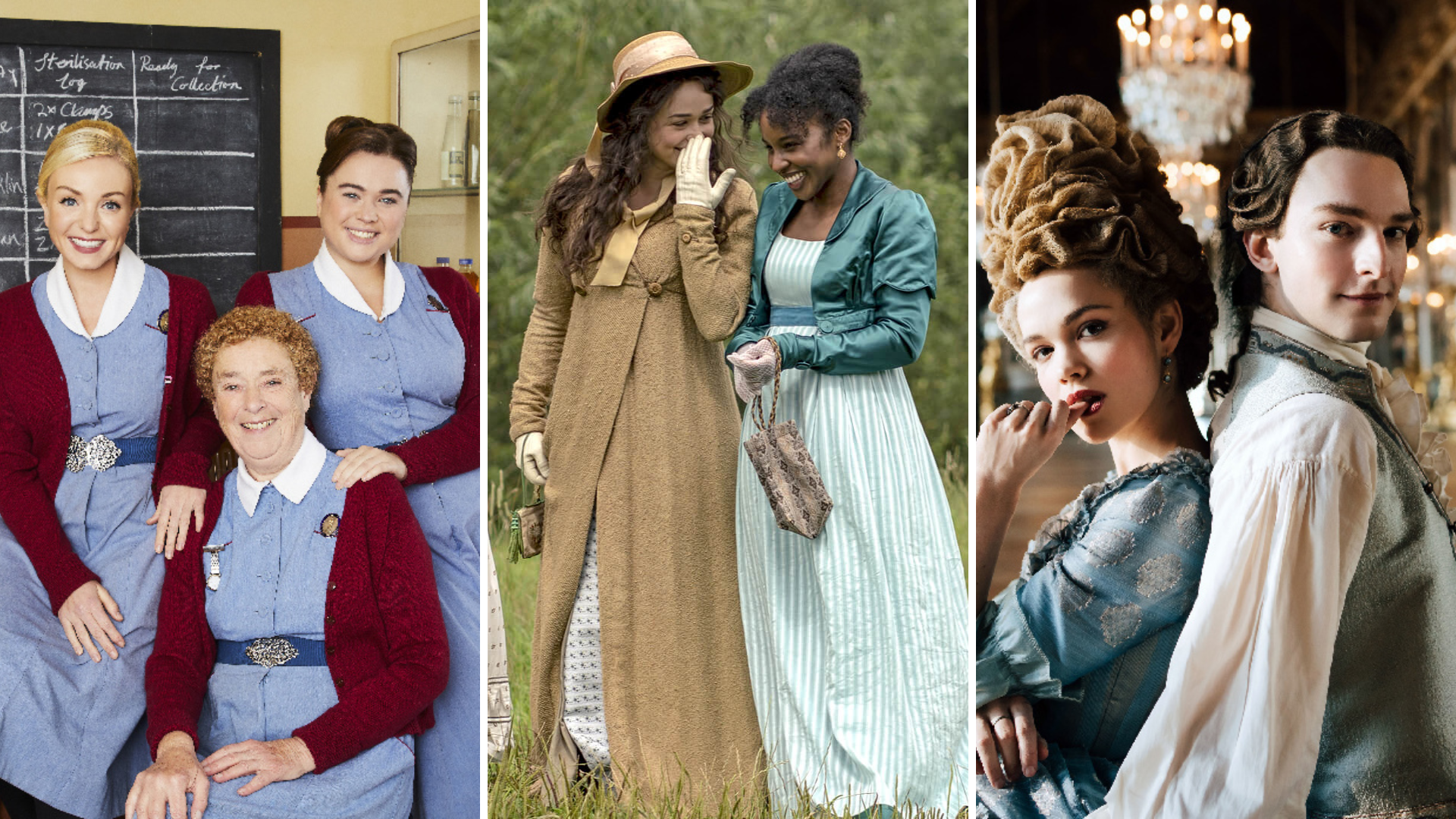 Call the midwife, Sanditon and Marie Antoinette