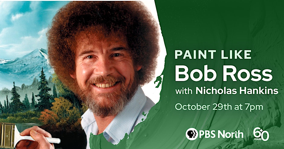 bob ross painting event on oct 29